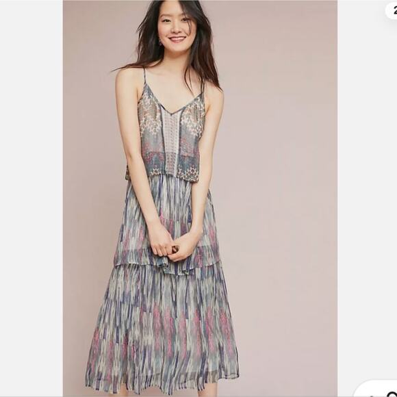 Anthropologie Dresses & Skirts - Anthropologie Josie Tiered Maxi Dress by Meadow Rue